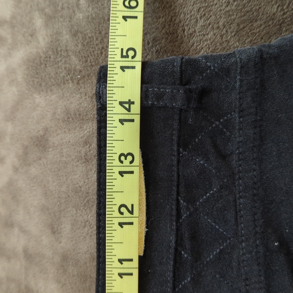 Anthropologie Pilcro Black Serif Skinny Velvet Ankle Pants Size 27 - Picture 12 of 13